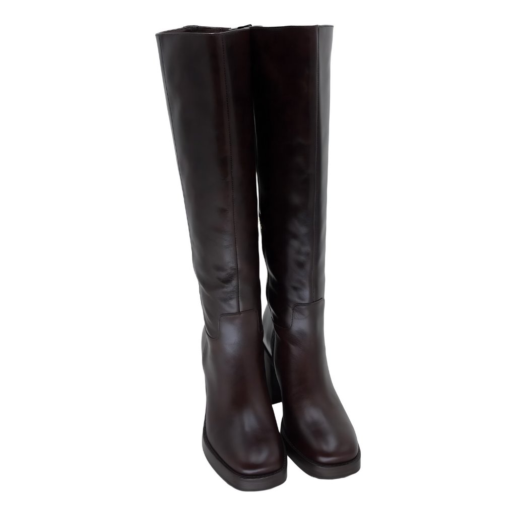 Vince Camuto Gibi Wide-Calf Knee High Block Heel Platform Boots Us 8 Eu 39